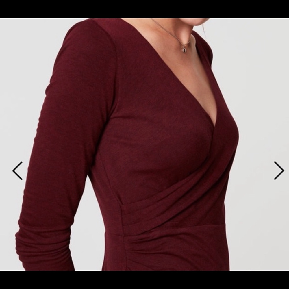 Maroon Wrap Dress